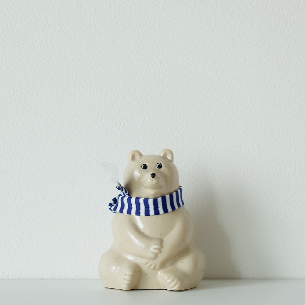 m-ob11 PLASTEP Polar Bear Money Box（白くま貯金箱）