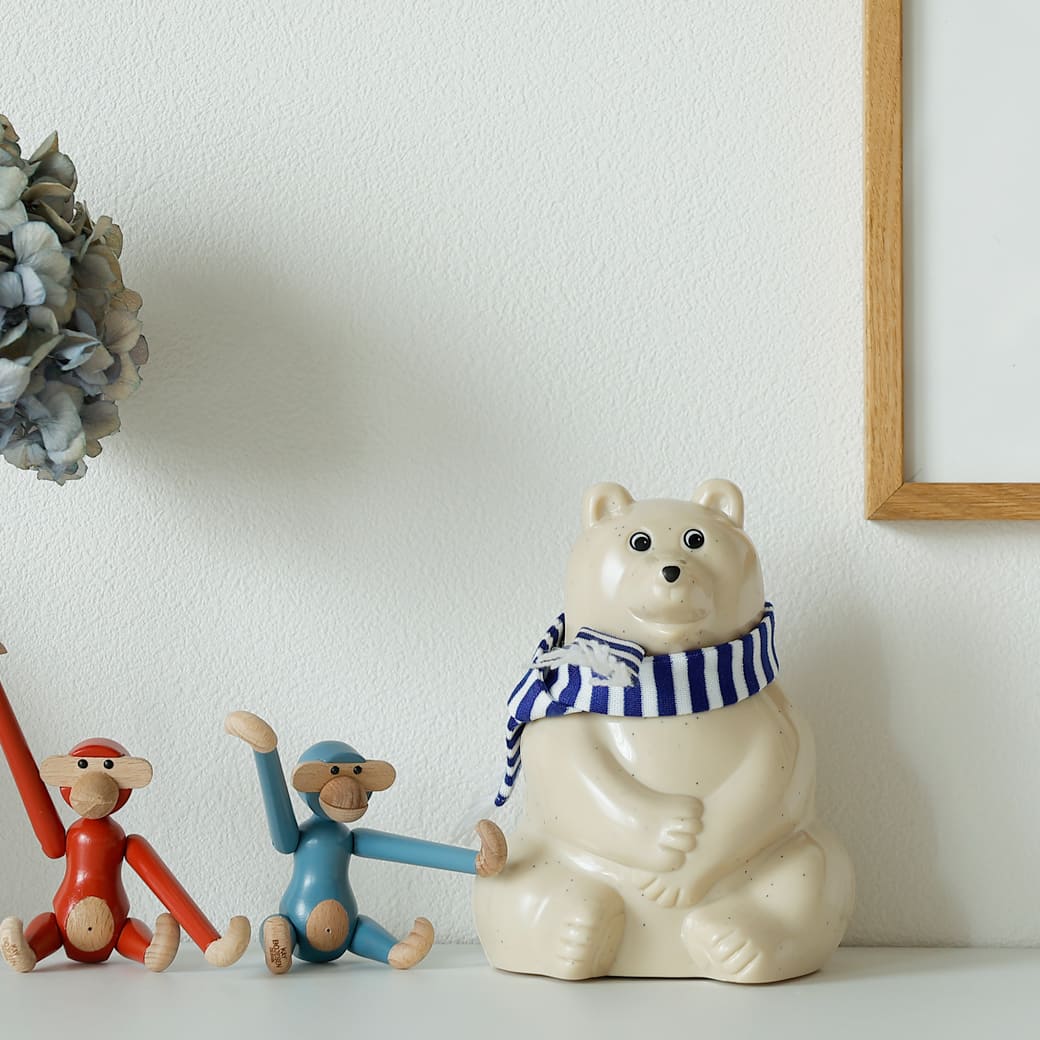 m-ob11 PLASTEP Polar Bear Money Box（白くま貯金箱）