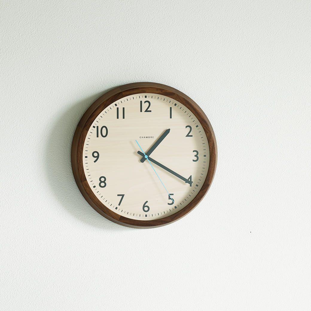 m-cl05 電波時計 DROP CLOCK WALNUT