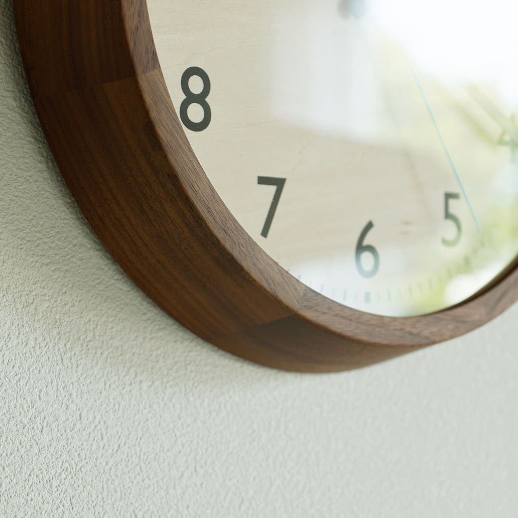 m-cl05 電波時計 DROP CLOCK WALNUT