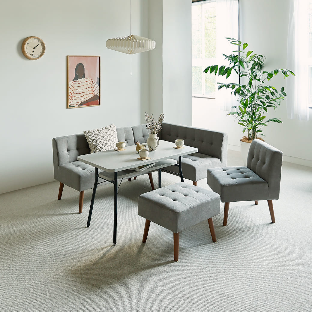 m-dt11 ダイニングテーブル mild（ミルド） ストーングレー - miion