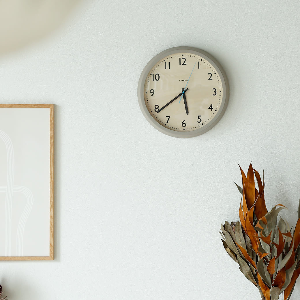 m-cl05 電波時計 DROP CLOCK GRAY
