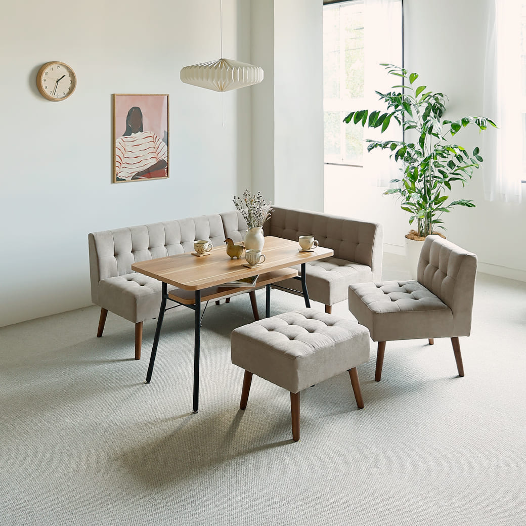 m-dt11 ダイニングテーブル mild（ミルド） ナチュラル - miion｜北欧