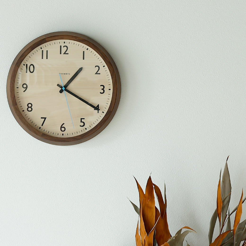 m-cl05 電波時計 DROP CLOCK WALNUT