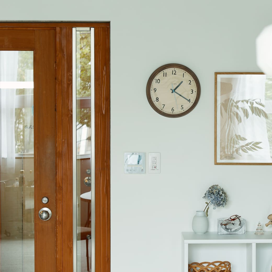 m-cl05 電波時計 DROP CLOCK WALNUT