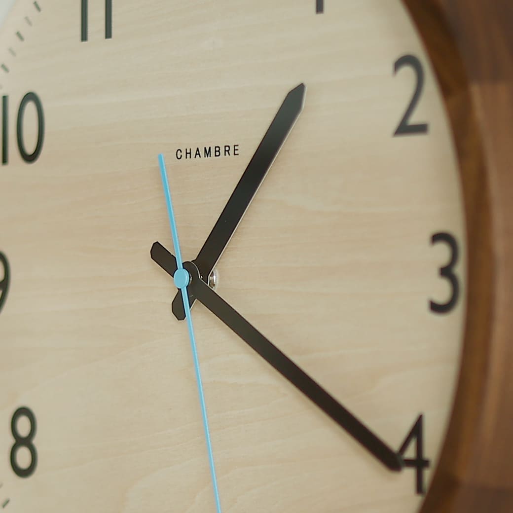 m-cl05 電波時計 DROP CLOCK WALNUT