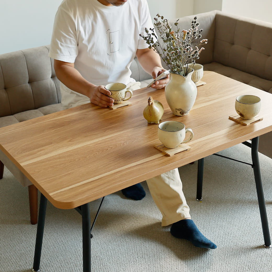 m-dt11 ダイニングテーブル mild（ミルド） ナチュラル - miion｜北欧