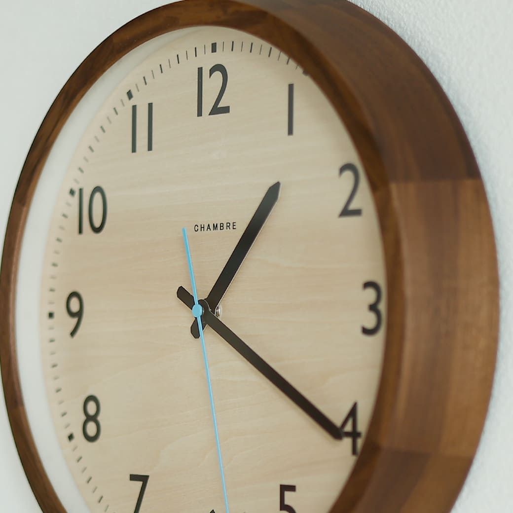 m-cl05 電波時計 DROP CLOCK WALNUT