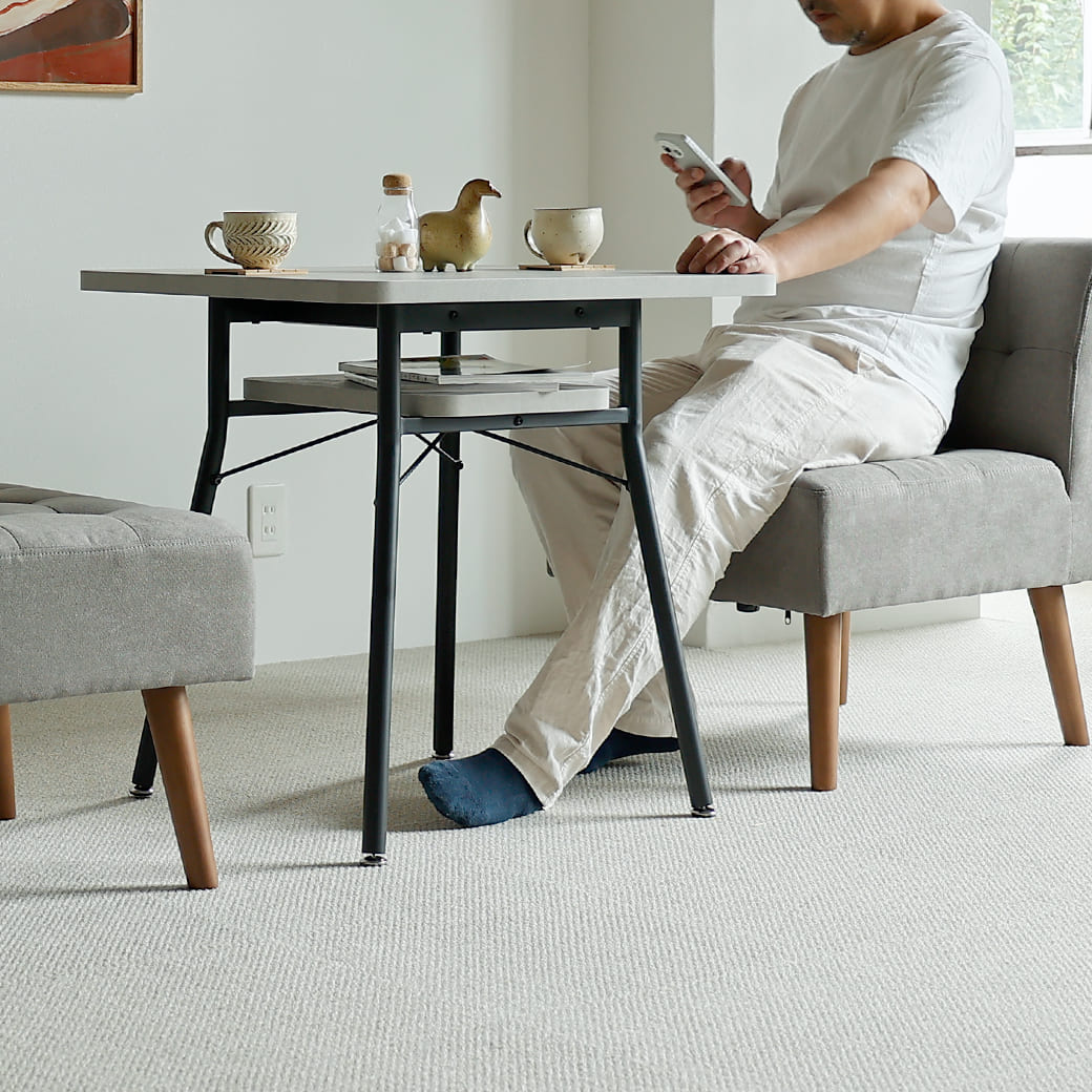 mild 1人掛けソファ 北欧ナチュラルモダン グレー｜miion - miion