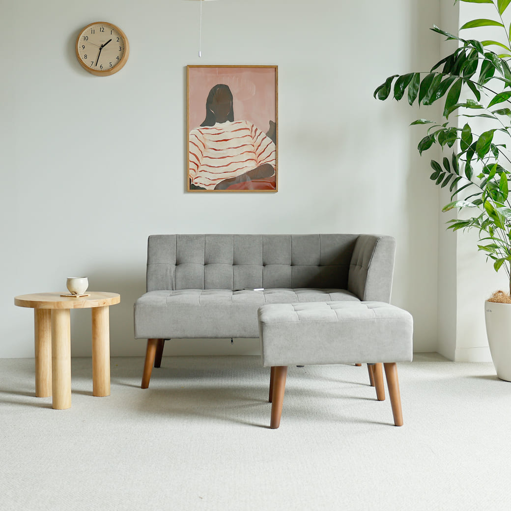 mild カウチソファ 北欧ナチュラルモダン グレー｜miion - miion｜北欧