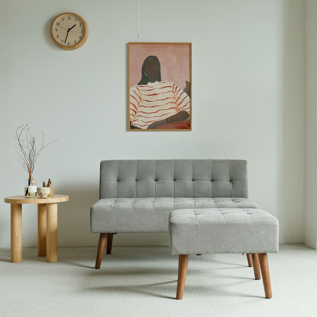 m-sf02 2人掛けソファ mild（ミルド） グレー - miion｜北欧ナチュラル