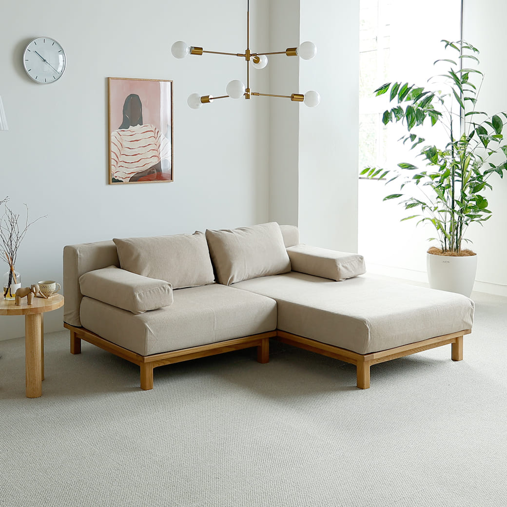 m-sf10 SIEVE rect unit sofa カウチセットBタイプ ベージュ