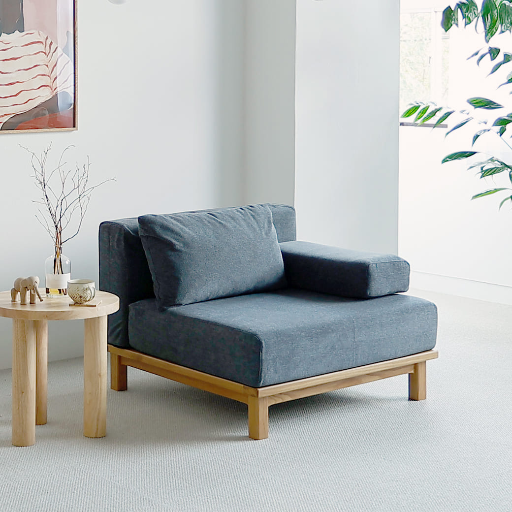 m-sf06 SIEVE rect unit sofa １人掛けタイプ ブラック