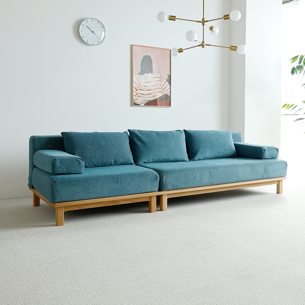 m-sf11 SIEVE rect unit sofa 3人掛けセット ライトブラウン