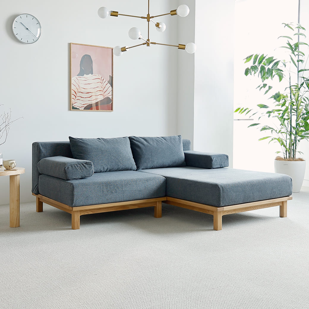 m-sf10 SIEVE rect unit sofa カウチセットBタイプ ブルー