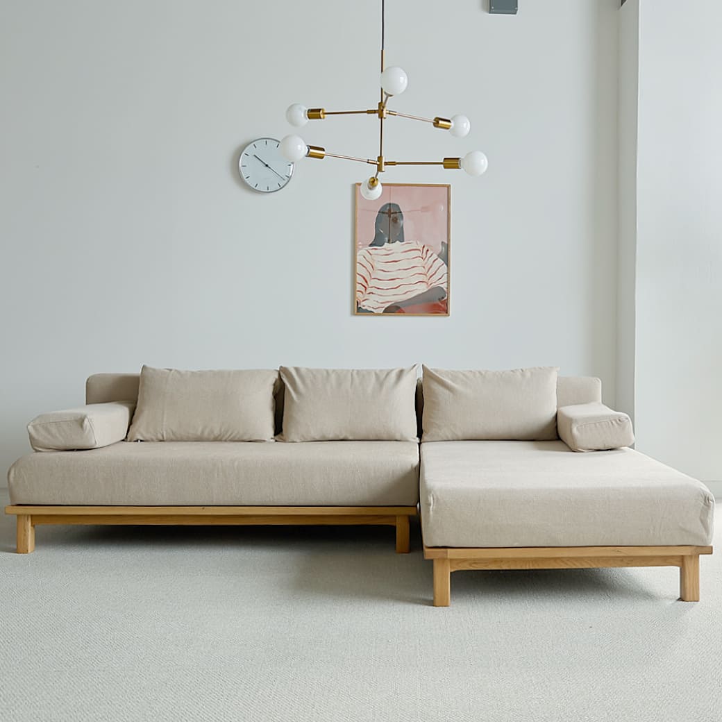m-sf07 SIEVE rect unit sofa ワイドタイプ ベージュ