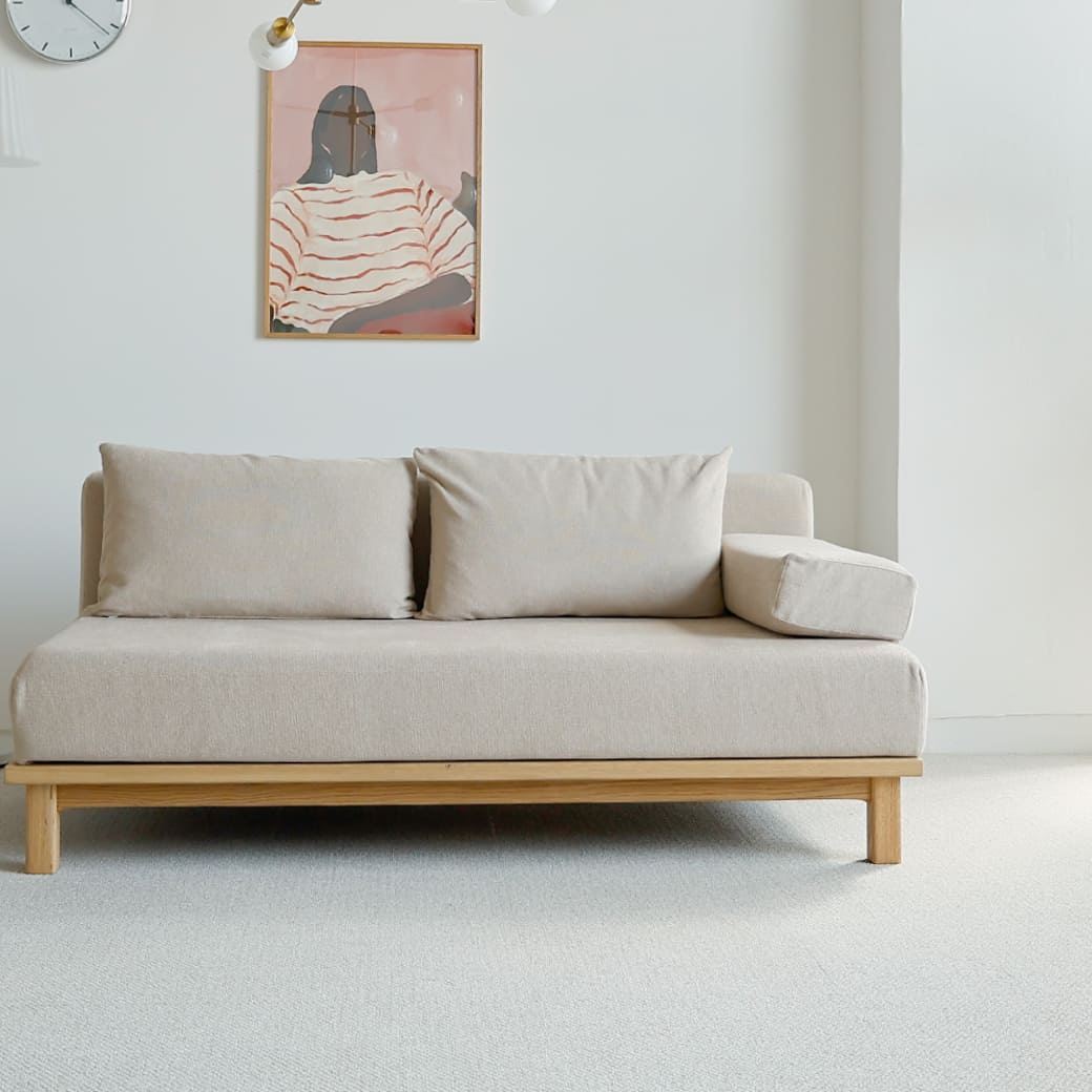 m-sf07 SIEVE rect unit sofa ワイドタイプ ベージュ