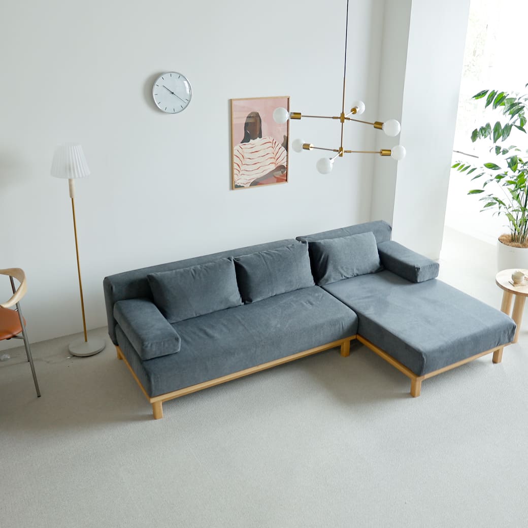m-sf09 SIEVE rect unit sofa カウチセットAタイプ ブルー