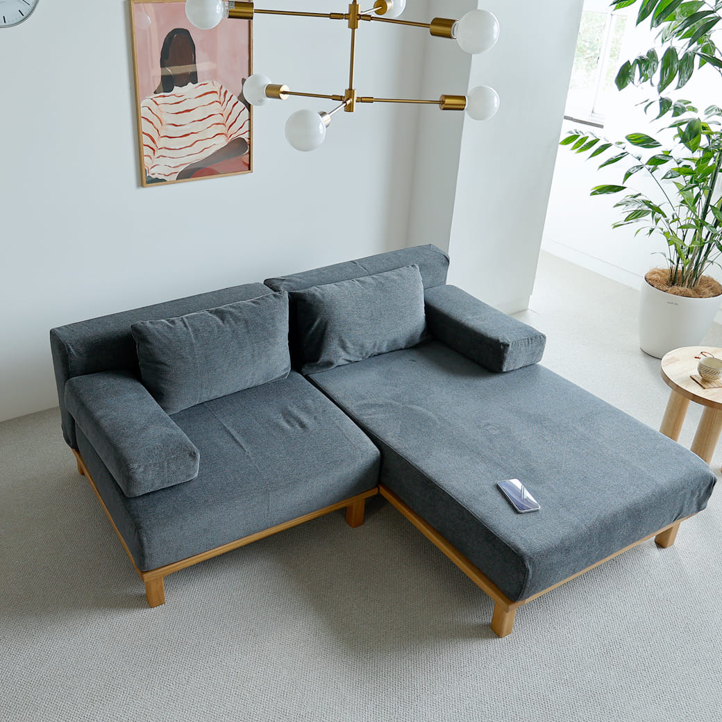 m-sf10 SIEVE rect unit sofa カウチセットBタイプ ブルー