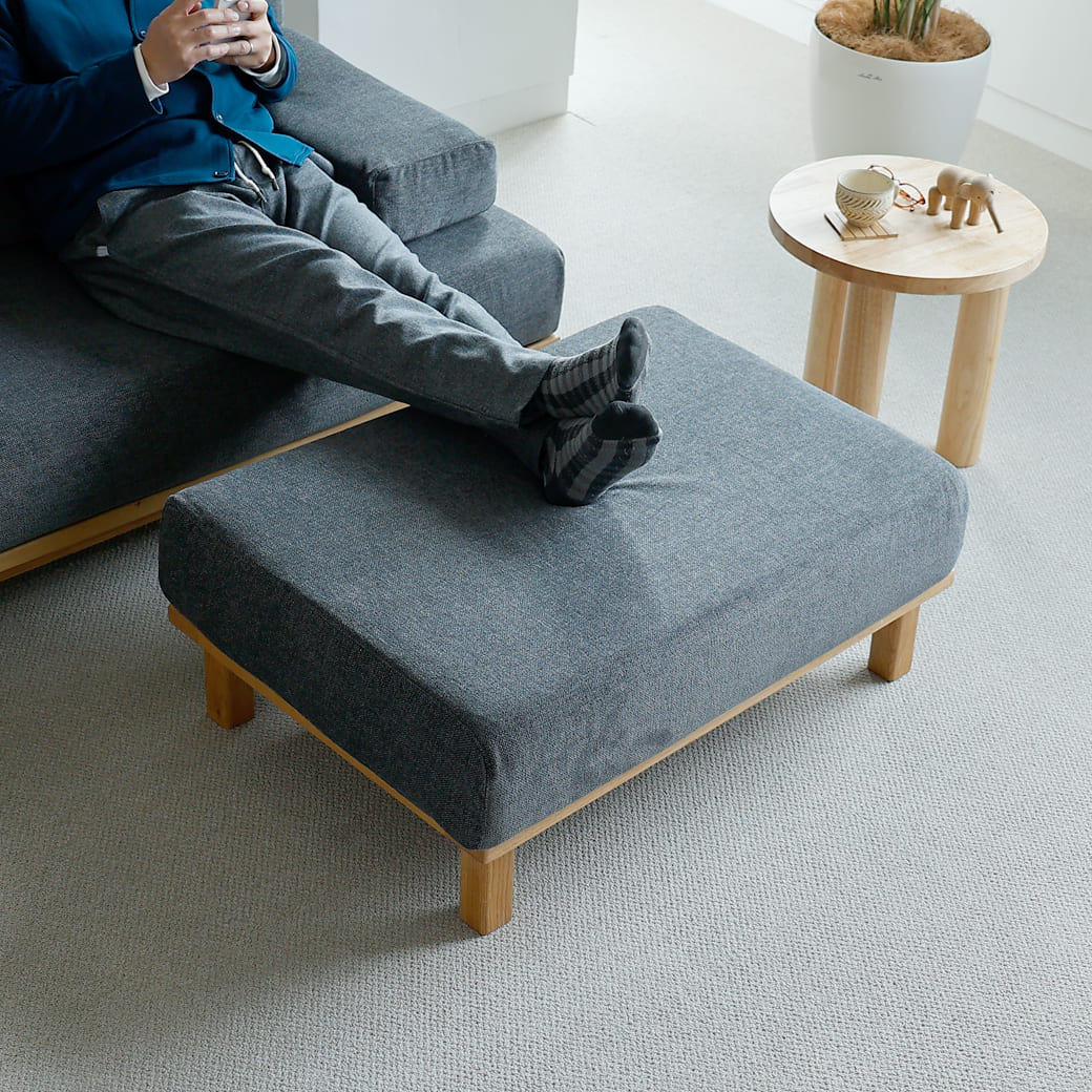 m-sf05 SIEVE rect unit sofa オットマンタイプ ブラック