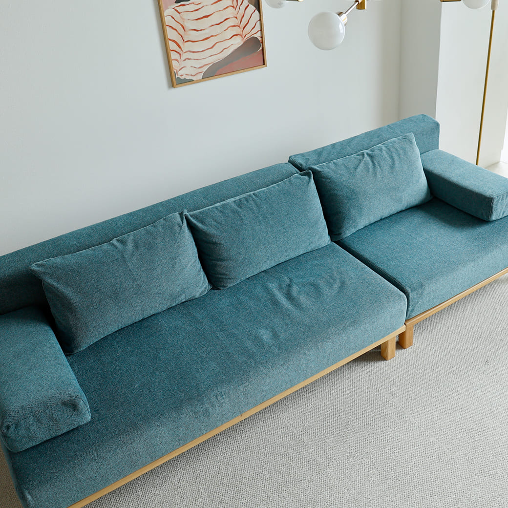 m-sf11 SIEVE rect unit sofa 3人掛けセット ライトブラウン