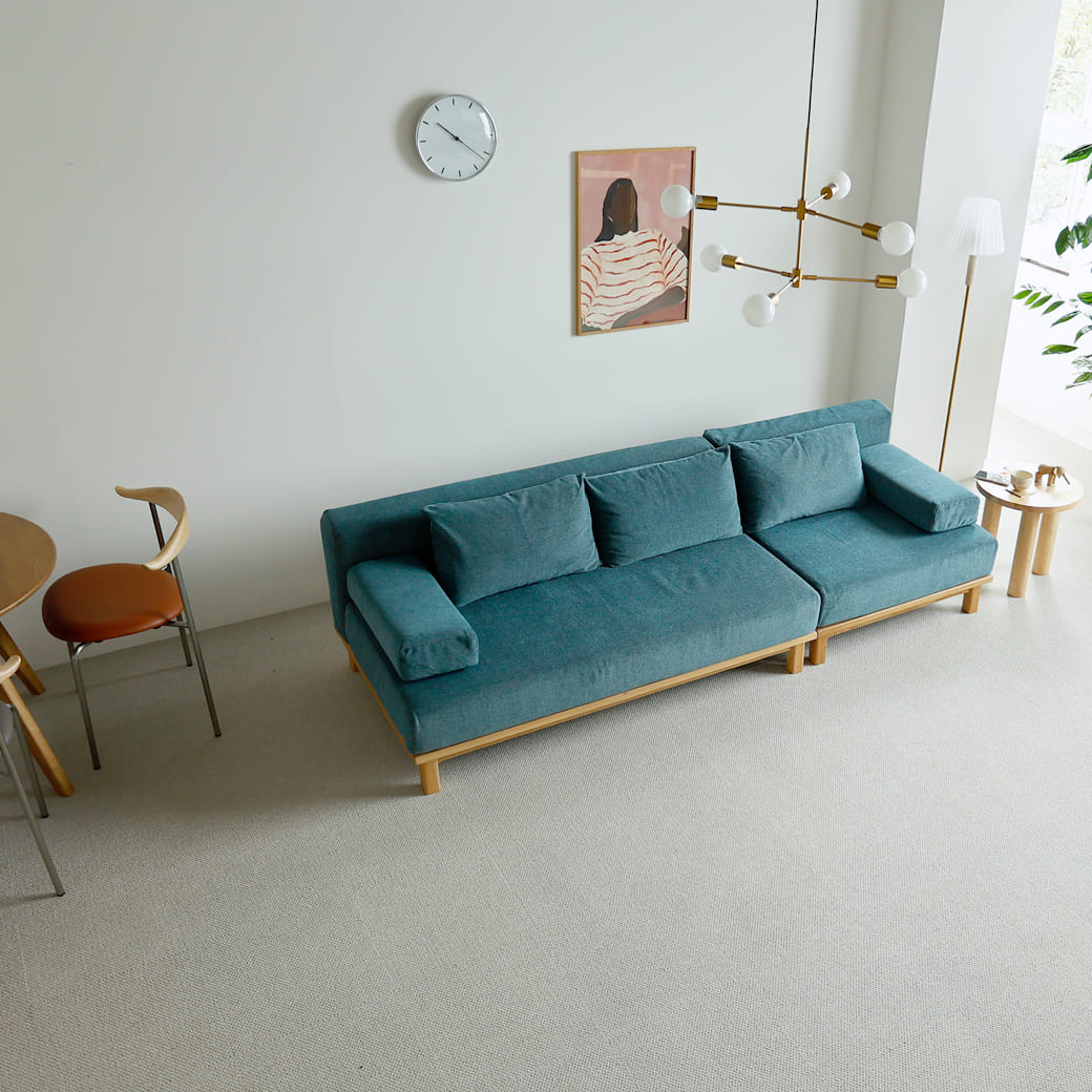 m-sf11 SIEVE rect unit sofa 3人掛けセット ライトブラウン