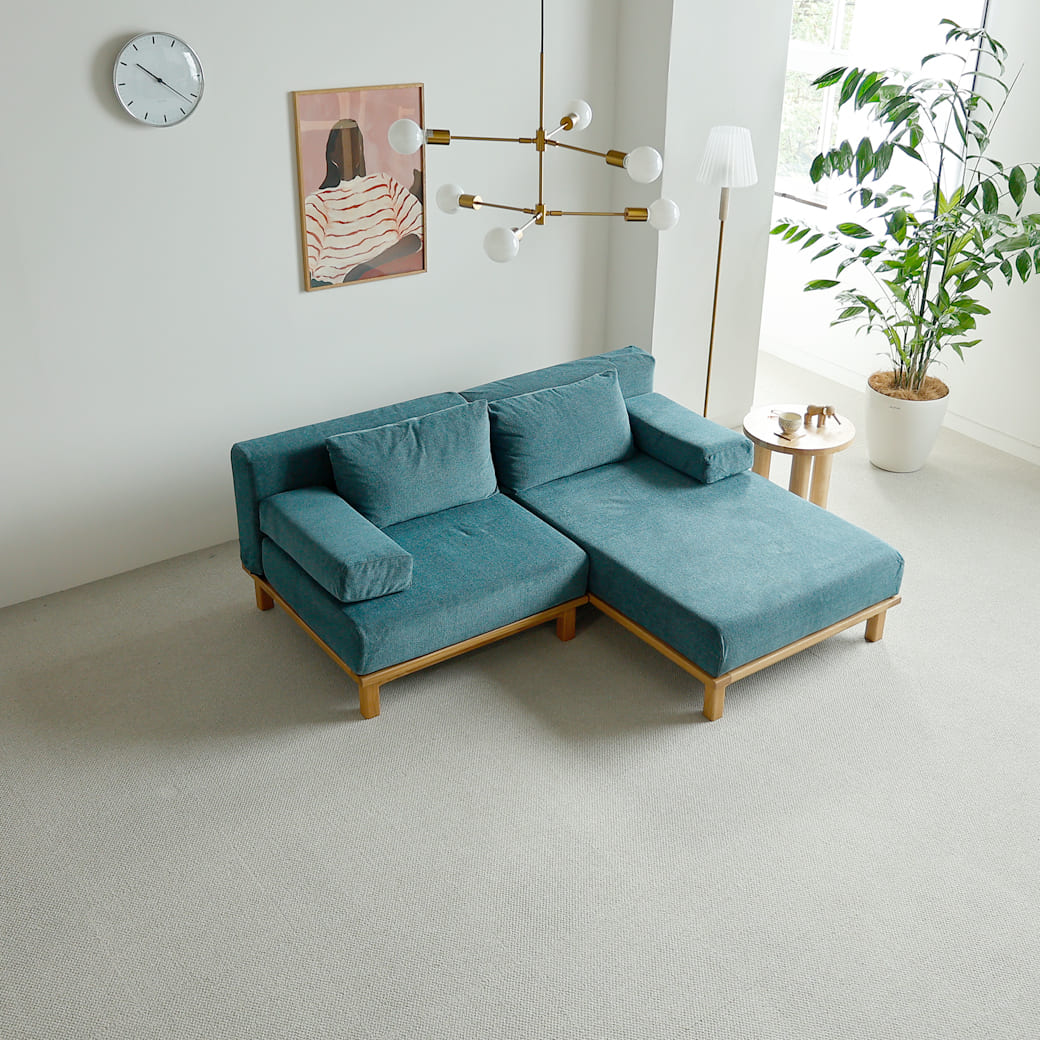 m-sf08 SIEVE rect unit sofa ロングタイプ ブルー