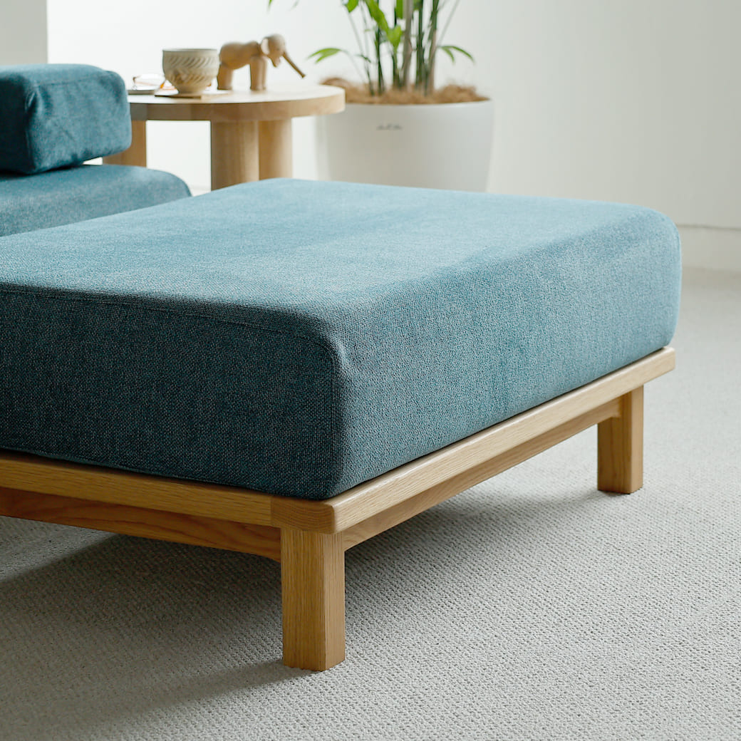 m-sf05 SIEVE rect unit sofa オットマンタイプ ブルー