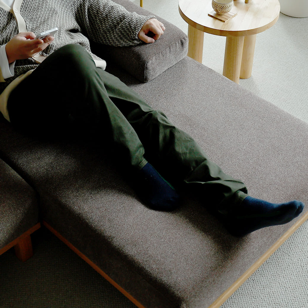 m-sf09 SIEVE rect unit sofa カウチセットAタイプ ブルー