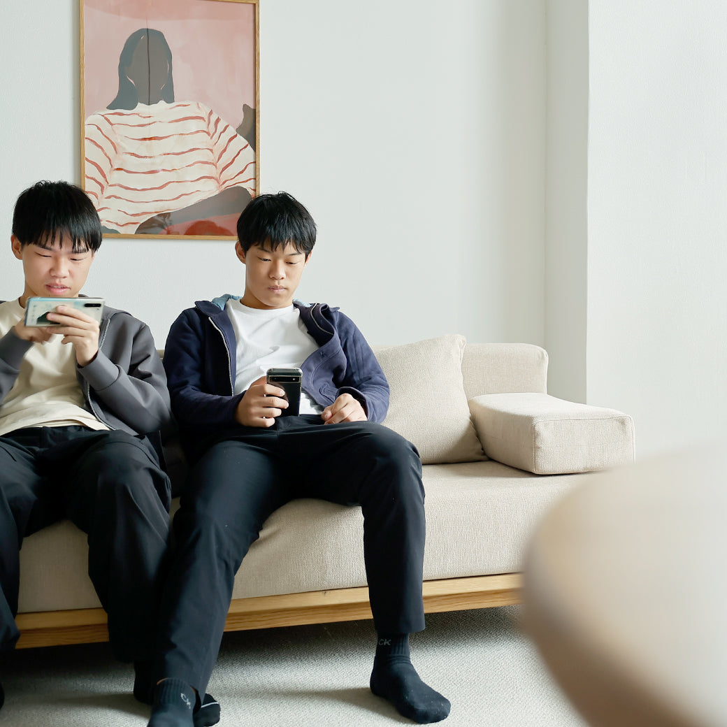 m-sf11 SIEVE rect unit sofa 3人掛けセット ライトブラウン