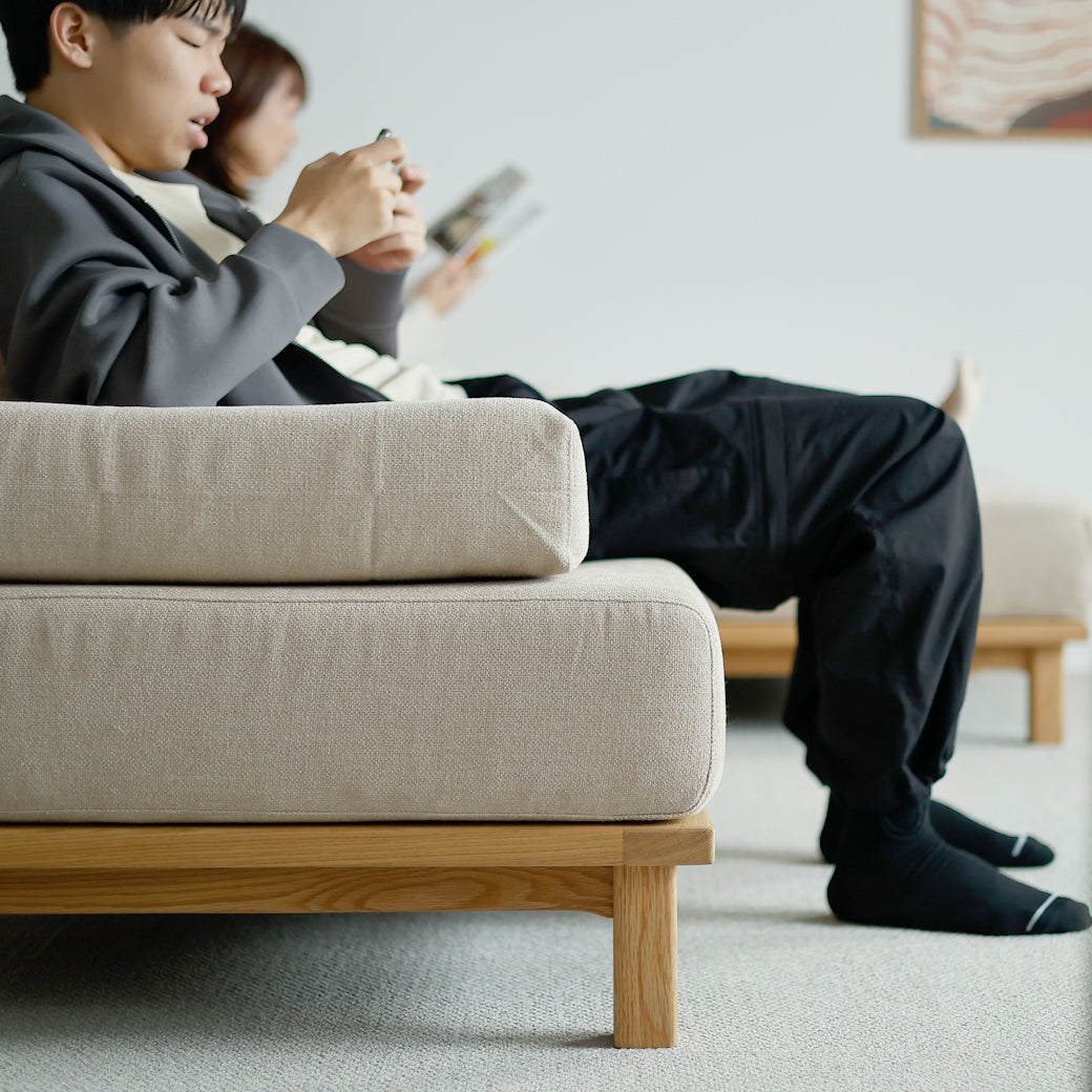 m-sf07 SIEVE rect unit sofa ワイドタイプ ベージュ