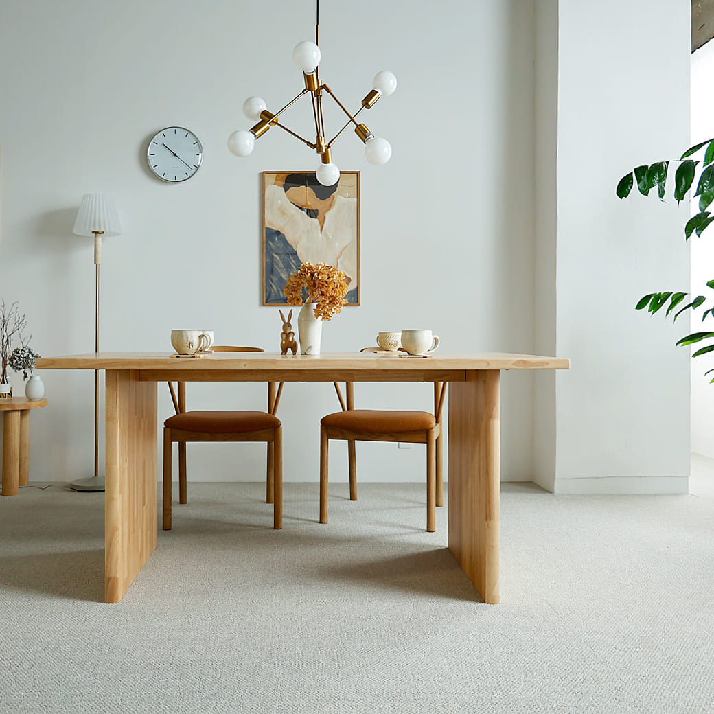 m-dt13 ダイニングテーブル 幅150cm パネル脚タイプ