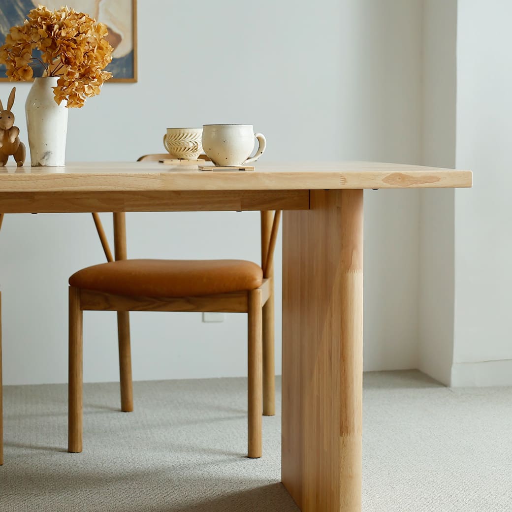 m-dt13 ダイニングテーブル 幅150cm パネル脚タイプ