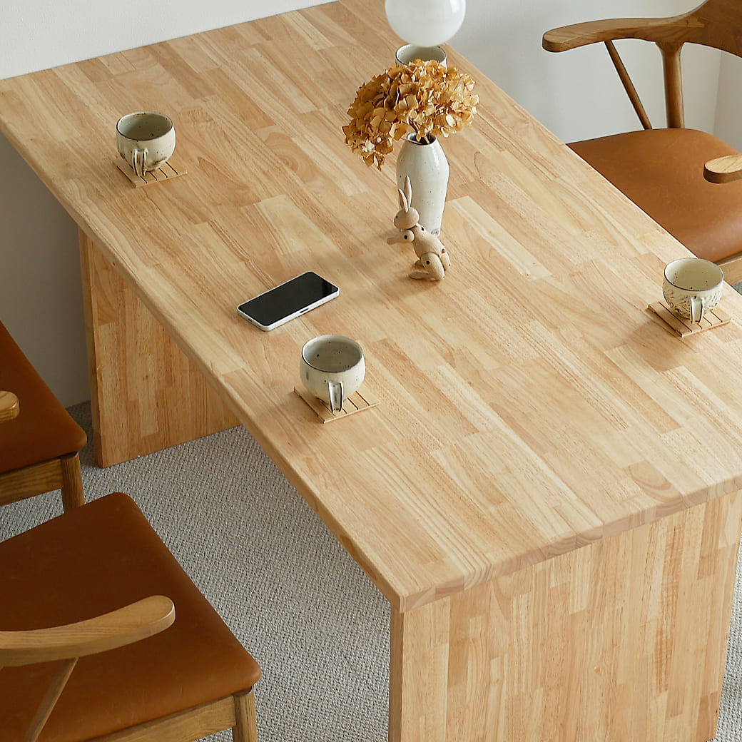 m-dt13 ダイニングテーブル 幅150cm パネル脚タイプ