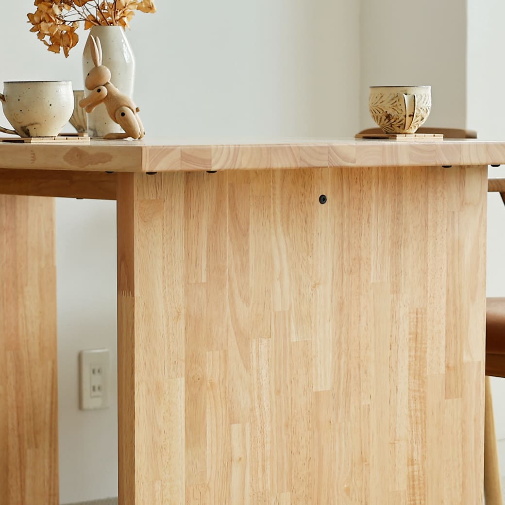 m-dt13 ダイニングテーブル 幅150cm パネル脚タイプ