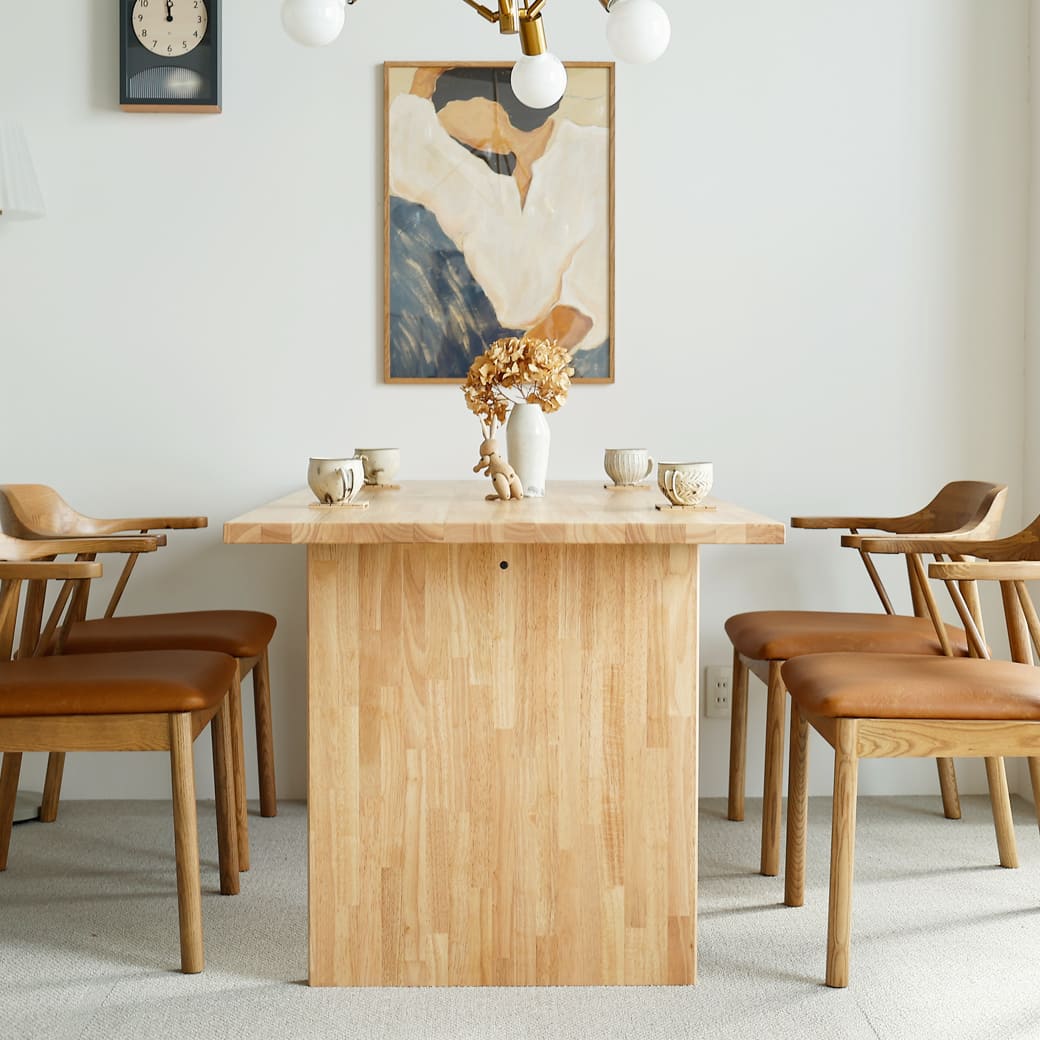 m-dt13 ダイニングテーブル 幅150cm パネル脚タイプ