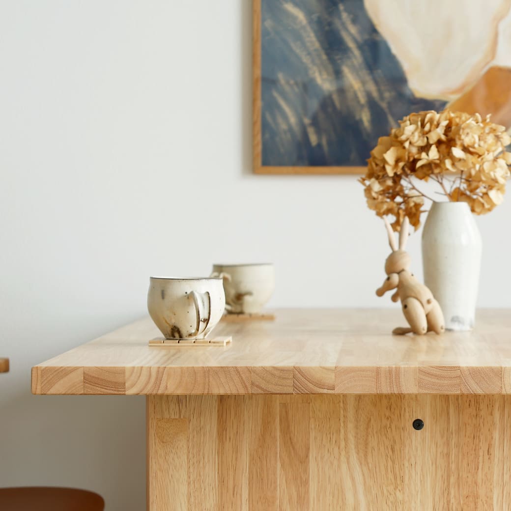 m-dt13 ダイニングテーブル 幅150cm パネル脚タイプ