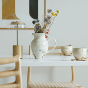 ハーフオーバル ダイニングテーブル 幅120cm ナチュラル脚 北欧モダン