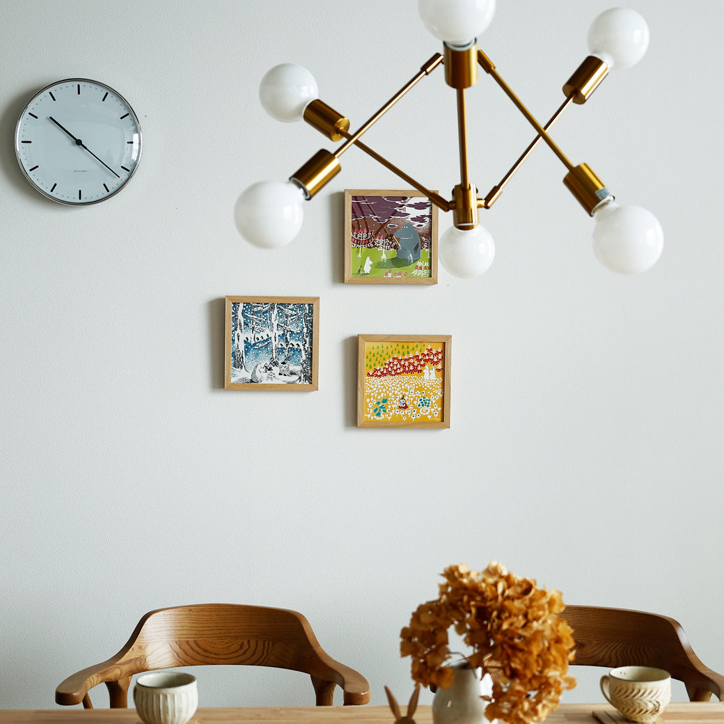 m-po32 アートポスター　MOOMIN　YUKIDAMA NO AKARI