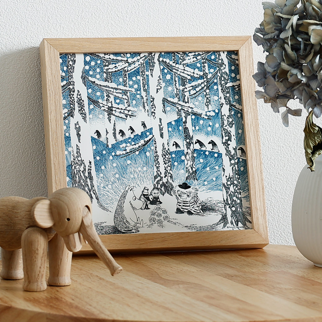 m-po32 アートポスター　MOOMIN　YUKIDAMA NO AKARI