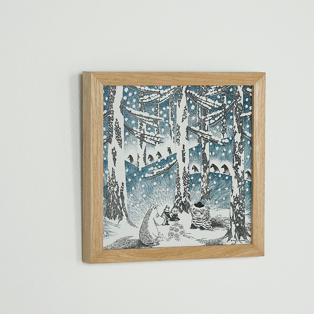 m-po32 アートポスター　MOOMIN　YUKIDAMA NO AKARI