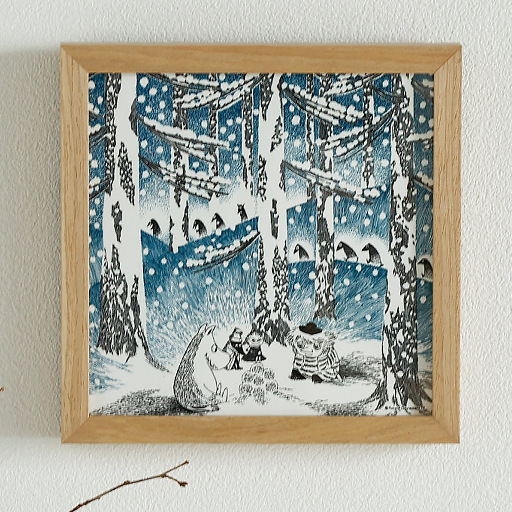 m-po32 アートポスター　MOOMIN　YUKIDAMA NO AKARI