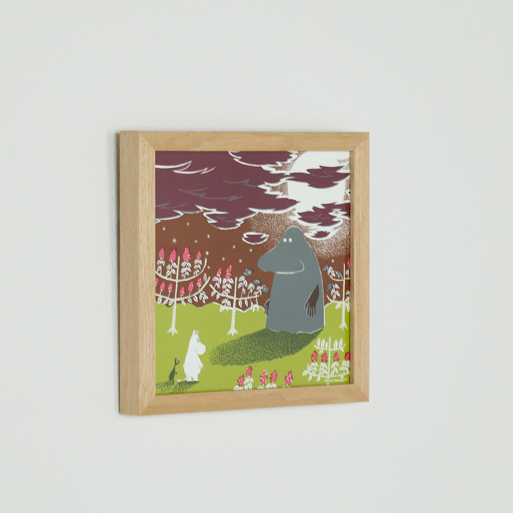 m-po34 アートポスター　MOOMIN　MORAN TO BATTARI