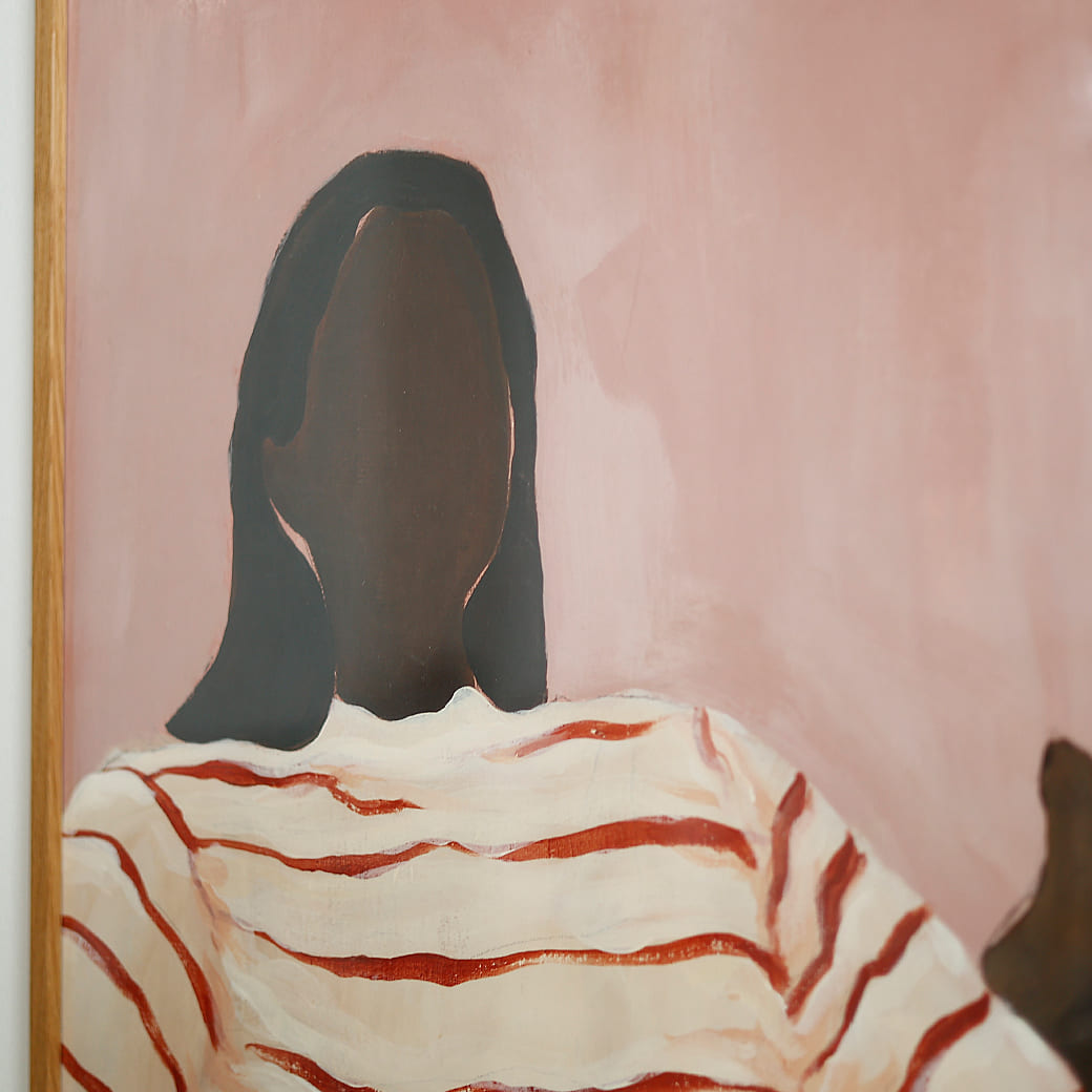 m-po35 アートポスター Paper Collective (ペーパーコレクティブ) Red Stripes 50×70cm