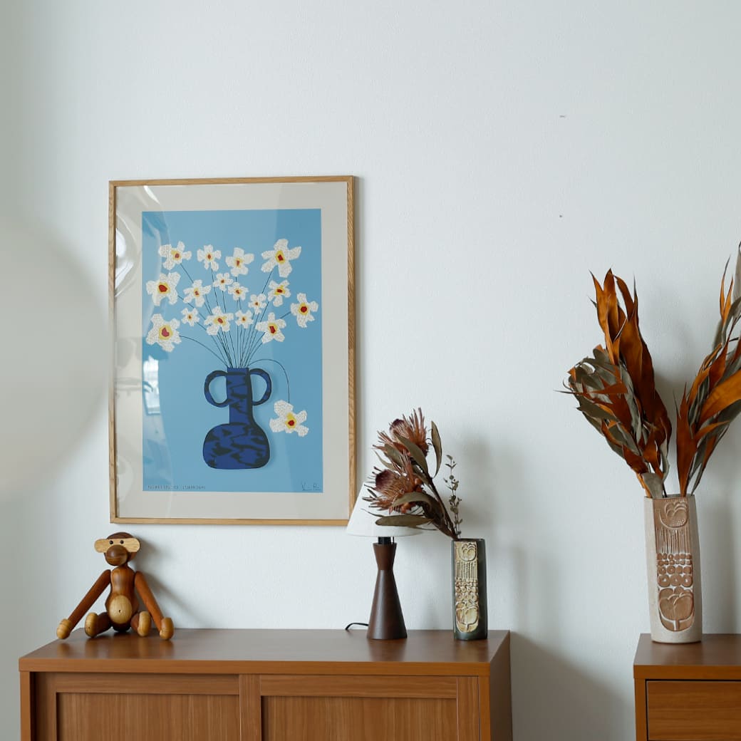 m-po38 アートポスター Paper Collective (ペーパーコレクティブ) Flower Studies 04 50×70cm