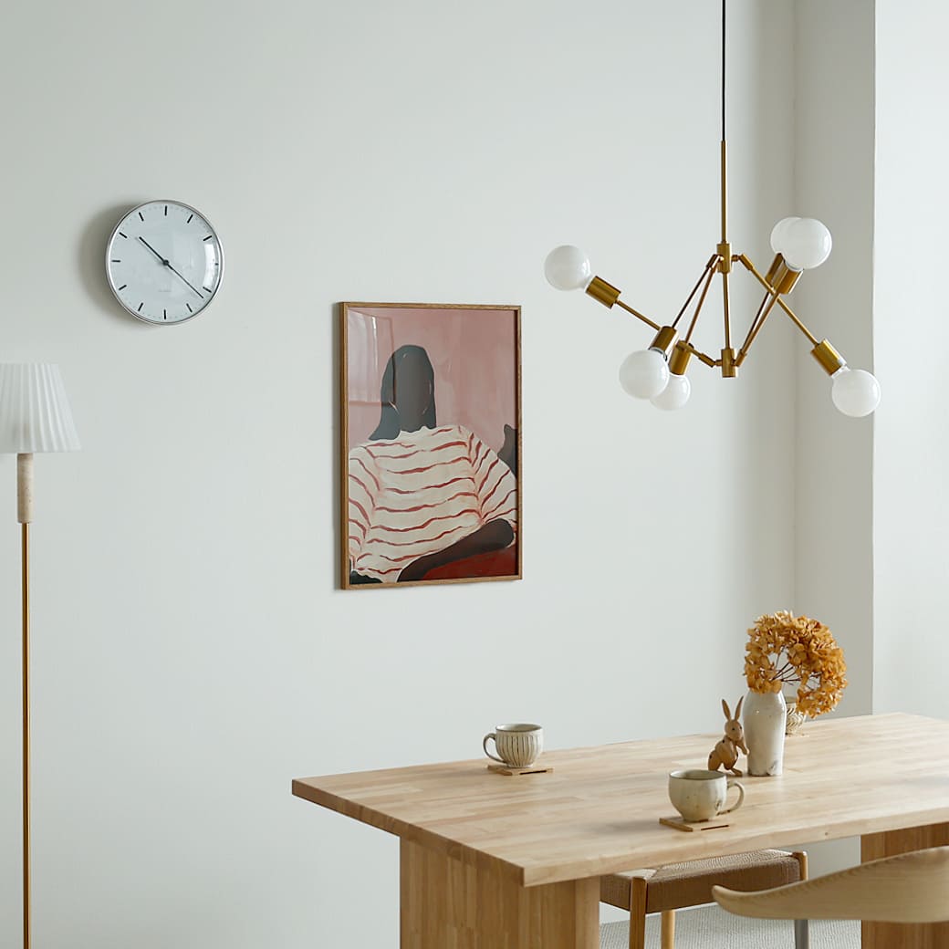 m-po35 アートポスター Paper Collective (ペーパーコレクティブ) Red Stripes 50×70cm